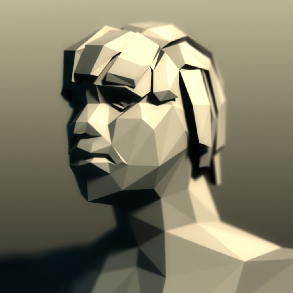 Low Poly Rigged Ancient Nubian preview image 1